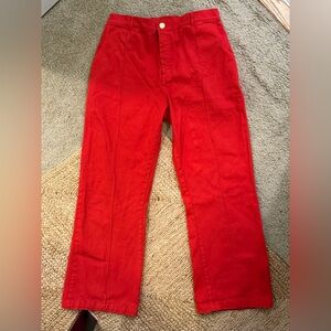 Big Bud Press Red Wide-Leg Pants